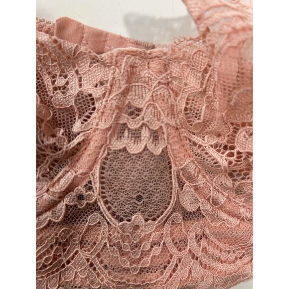Guoeappa Womans Lace Bra Size 38DD Peach‎ Sexy Coquette - Picture 2 of 11